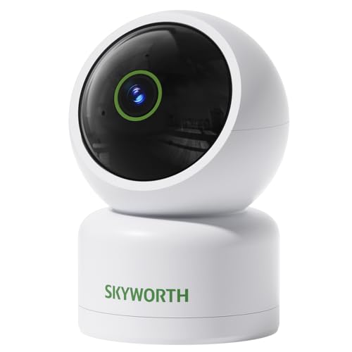 Skyworth 防犯カメラ 室内 見守りカメラ 400万画素 ペットカメラ iphone対応 監視カメラ 室内 スマホ連動 赤ちゃん モニター ベビー/ペット/高齢者 見守り カメラ ベビーモニター 録画機能付き 双方向通話 ネットワークカメラ 家庭/会社/店用 遠隔操作 夜間撮影 動体検知 1枚目 画像