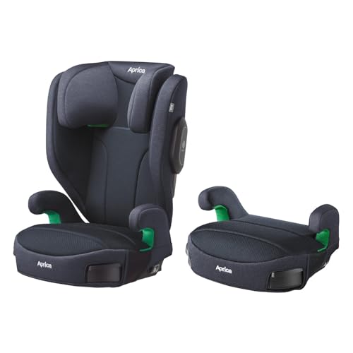 Aprica(アップリカ) ジュニアシート ブースターシート シートベルト固定 ライドクルー AB 3歳半頃~12歳頃まで R129適合 カップホルダー付 背もたれ取り外し可 (ネイビー) 【2025年モデル】 2216397 1枚目 画像
