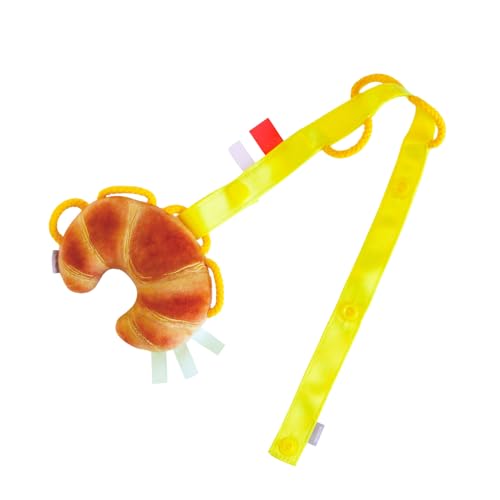 【Amazon.co.jp限定】シャオール おすすめセット わっかラトル+わっかストラップ (クロワッサン+きいろ / 0歳 ベビー) 赤ちゃん 新生児 知育玩具 ベビーカー ベビーサークル 優しい鈴の音 ファーストトイ ガラガラ 落下防止 紛失防止 おもちゃ プレゼント ギフト 歯固め はがため (洗濯可能)S11594 1枚目 画像