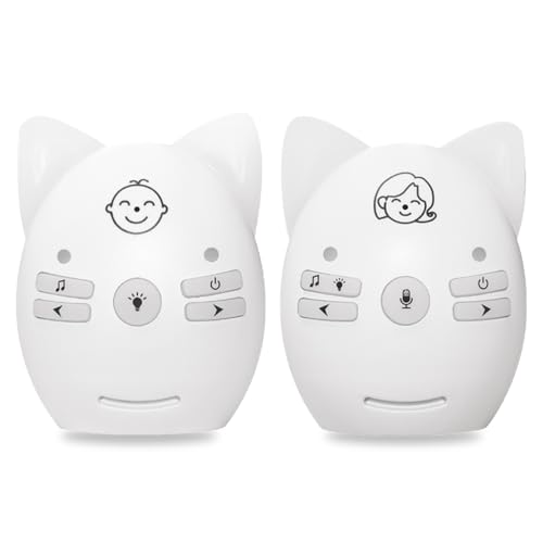 TJK オーディオモニター ベビーモニター 音声モニター ナイトライト搭載 子守り唄付き 2WAYトーク 遠隔操作 クリップ付き 育児 赤ちゃん 子守り ディジタルベビーモニター 子供/育児/ペット/老人介護 見守り/出産祝い プレゼント 1枚目 画像