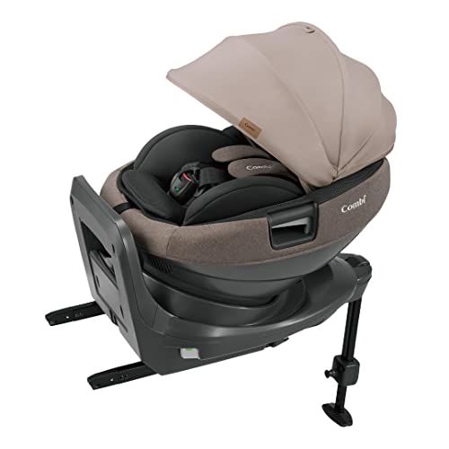 コンビ ISOFIX固定 新生児対応 回転式 チャイルドシート 新生児から4才頃 ホワイトレーベル THE S ISOFIX エッグショック ZC-690 ベージュ 取付ラクラクセパレート 1枚目 画像