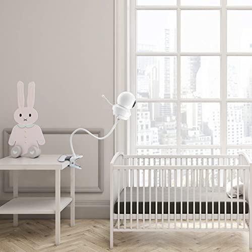 BECEMURU ベビーモニターマウント Babysense HD S2/ V43 および1/4ネジ付きその他のベビーモニターに対応 専用アダプターブラケット 40cm のフレキシブルクリップクランプマウント ロンググースネックアーム 最後 画像
