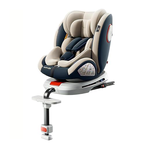 チャイルドシート 360度 回転式 ISOFIX対応 成長に合わせて使える 新生児から12歳頃 (0-36kg) シートベルト固定 ジュニアシート ベビーシート 乗り降りらくらく ヘッドレスト11段階調節 5点式シートベルト 取り付け簡単 EU安全基準 ECE認証済み 二年保証 日本語の取扱説明書 画像1