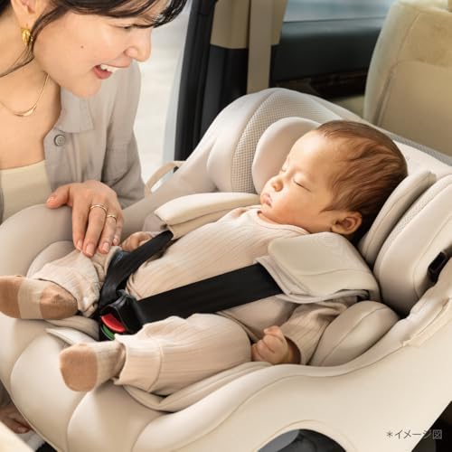 Aprica(アップリカ) チャイルドシート ISOFIX固定 クルリラエックスプラス AB 新生児~4歳頃まで 回転式 R129適合 セパレートシステム (グレー) 【2025年モデル】 2223438 中間 画像