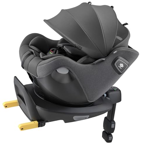 Aprica(アップリカ) チャイルドシート ISOFIX固定 クルリラエックスプラス AB 新生児~4歳頃まで 回転式 R129適合 セパレートシステム (グレー) 【2025年モデル】 2223438 1枚目 画像