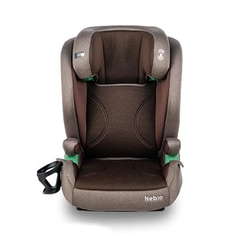 Nebio ジュニアシート ブースターにも切替可能 リクライニング 2段階切替 3歳半から12歳頃までロングユース 角度調整 R129適合 シートベルト固定専用モデルとISOFIX対応モデルの2タイプ チャイルドシート ドリンクホルダー付き 洗えるメッシュカバー 取付簡単 シフトピット ShiftPit ネビオ 1枚目 画像