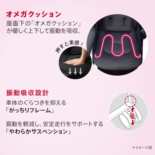 Aprica(アップリカ) A型ベビーカー ラクーナクッション AG 1か月から36か月まで 軽量 両対面 オート4輪 (リミテッドパープル) 【2024年モデル】 2197761 中間 画像