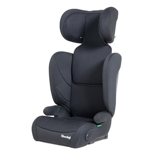日本育児 ハイバックブースター ライトアンドゴー ジュニアシート ブラック 3歳半～12歳頃 身長100～150cm ながく快適に使える 新安全基準ECE R129/03規格適合 (ブラック) 画像1