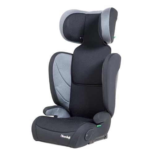 日本育児 ハイバックブースター ライトアンドゴー ジュニアシート 3歳半~12歳頃 身長100~150cm ながく快適に使える 新安全基準ECE R129/03規格適合 (グレー) 1枚目 画像