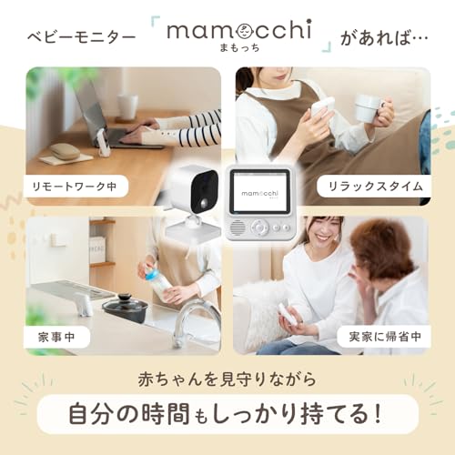 PYKES PEAK (パイクスピーク) ベビーモニター 見守りカメラ 720P 音検知 温度検知 暗視機能付き 双方向音声通信 遠隔監視カメラ 日本語取扱説明書付 出産祝い プレゼント ベビーカメラ モニター まもっち 最後 画像