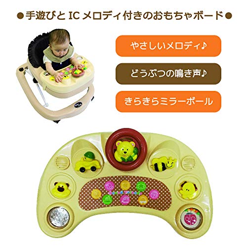 永和 ベビーウォーカー ブラウン 中間 画像