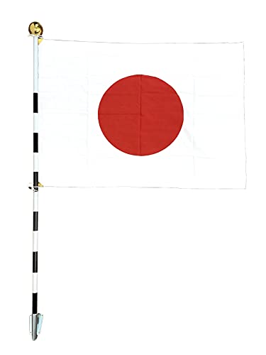 家庭用国旗セット 日の丸 70×100㎝ 安心の日本製 すぐに使えるフルセット 綿100％ 祝日 掲揚 自宅 玄関 金具 簡単 画像1