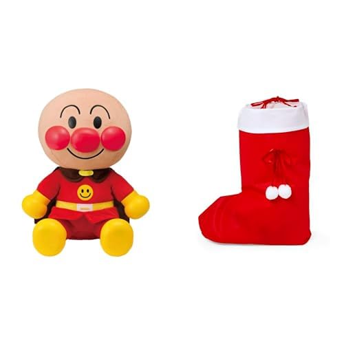 アガツマ(AGATSUMA)ねぇアンパンマン! お歌もきかせて! はじめてのおしゃべりDX【おもちゃ大賞2023キャラクター・トイ部門優秀賞】(対象年齢：1.5歳から) + クリスマス ラッピング袋 セット BLL 画像1