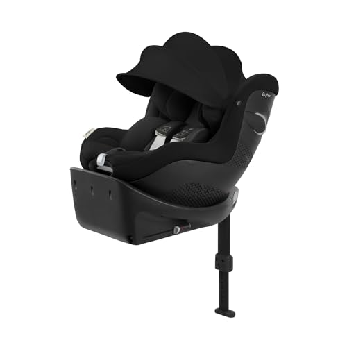 CYBEX サイベックス【公式】シローナ Gi i-Size ムーンブラック プラスJP 360°回転機能、ISOFIX固定、R129適合、新生児から 4歳頃まで、長く使える、チャイルドシート (オリジナルリフレクターバンド付き) 画像1