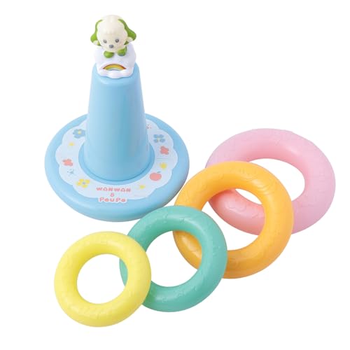 マルカ(Maruka) いないいないばあっ! ワンワンのゆらりんつみわ おもちゃ 知育玩具 1.5歳以上 198198 中間 画像