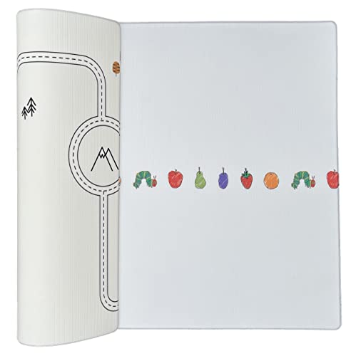LITTLE Bot x World of Eric Carle Baby Play mat, The Very Hungary Caterpillar, Ofie mat (毛虫の生活 + 田舎道ノルディック) 画像1