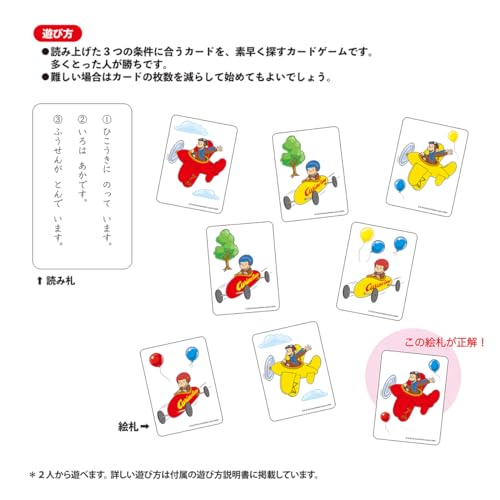 学研 おさるのジョージ スリーヒントカードゲーム (対象年齢:3歳以上) 83074 中間 画像