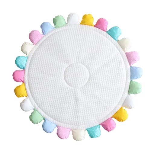 プッパプーポ サニーマット ベビー フラワー 花びら ラグマット 月齢フォト ごろ寝アート 寝相アート よちよちマット プレイマット ベビーマット 円形 はいはい 赤ちゃん 出産祝い プレゼント ギフト01マルチ 画像1