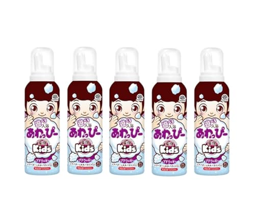 温泡 Kids 温泡キッズ 遊べる入浴 あわっぴー (ブドウの香り) お風呂 泡 あそび 子ども用 おもちゃ バスグッズ お風呂遊び こども向け (× 5) 画像1