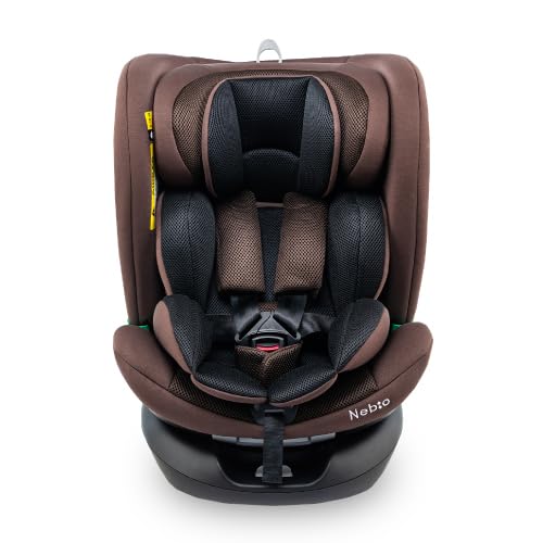 【2025年11月発売モデル】Nebio(ネビオ) 足元広々 チャイルドシート【新生児から12歳頃まで使える】ロングユース 360度回転式 0歳から ベビーシート 新安全基準R129 テザーベルト リクライニング ISOFIX Turn Pit F-TTL ターンピットF-TTL 1枚目 画像