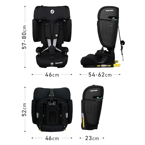 MAXI-COSI (マキシコシ) NOMAD XL PLUS AUTHENTIC BLACK ノマドエックスエルプラス オーセンティックブラック 【15ヶ月~12歳頃】R129適合・折りたたみ式 持ち運べる 旅のお供に最適なチャイルド&ジュニアシート (保証付き) QNY8063671110 中間 画像