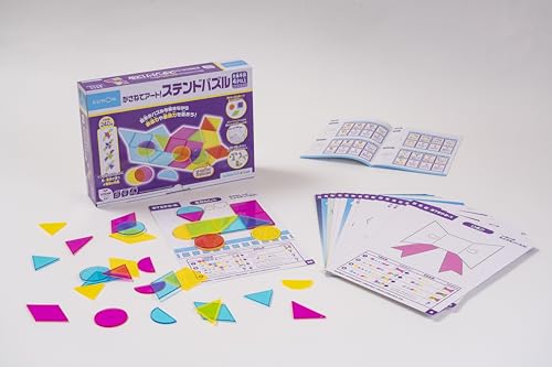 くもん出版(KUMON PUBLISHING) かさねてアート! ステンドパズル 知育玩具 図形 色彩 おもちゃ 4歳以上 KUMON CS-10 画像1