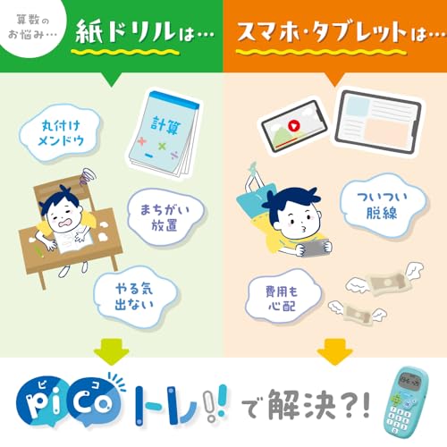 ソニック 暗算ドリル 四則計算用 うかサポ ピコトレ バイオレット GS-1139-V 中間 画像