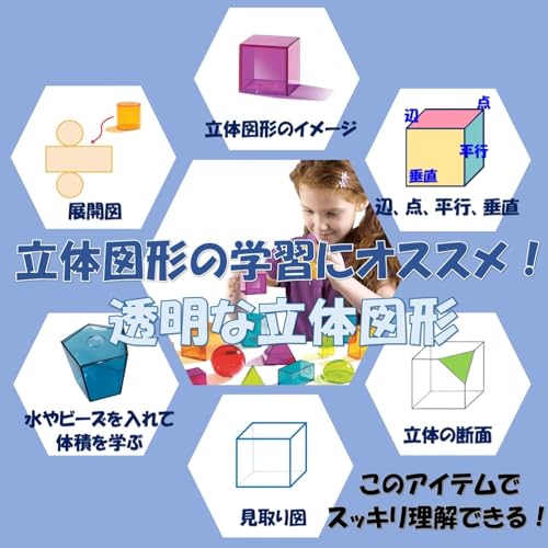 ラーニング リソーシーズ View-Thru(R) Geometric Solids 透明立体図形 LER 4331 最後 画像