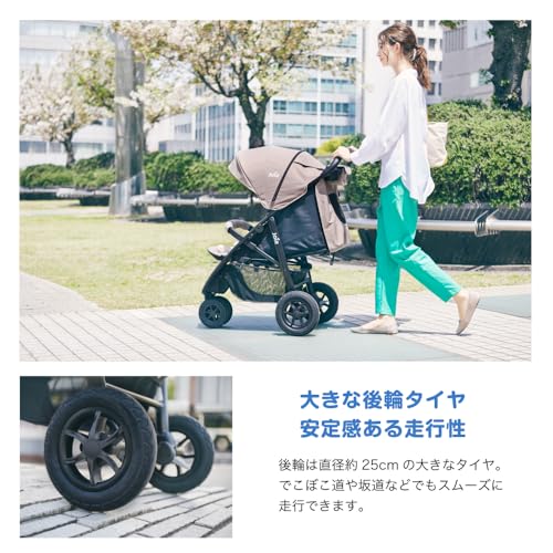 Joie ベビーカー ライトトラックス3 DLX 3輪ベビーカー 1か月~(ブラック) 最後 画像