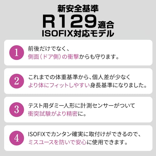 Nebio ジュニアシート ISOFIX R129適合 グランデピット i-Size 身長100cm-150cm 3歳半~12歳頃まで チャイルドシート キッズ GrandePitネビオ 中間 画像