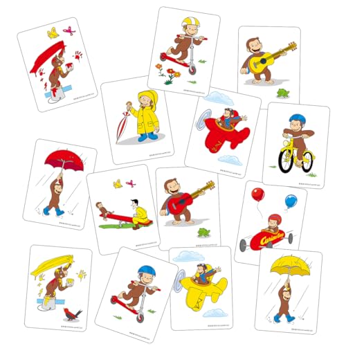 学研 おさるのジョージ スリーヒントカードゲーム (対象年齢:3歳以上) 83074 中間 画像