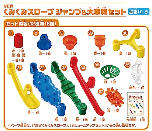 くもん出版(KUMON PUBLISHING) NEW くみくみスロープ ジャンプ&大車輪セット 知育玩具 STEM おもちゃ 3歳以上 KUMON BL-52 最後 画像