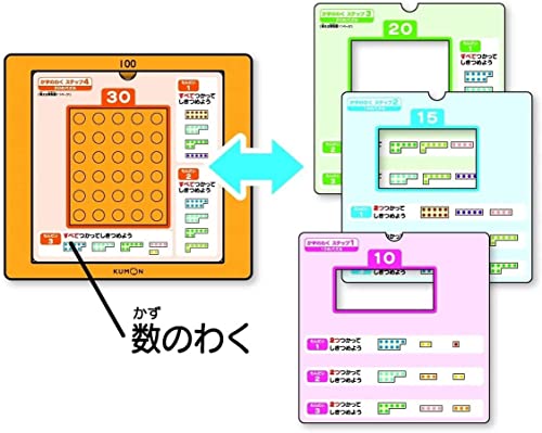 くもん出版(KUMON PUBLISHING) ぴったりしきつめかずパズル100 知育玩具 おもちゃ 3歳以上 KUMON KP-11 中間 画像