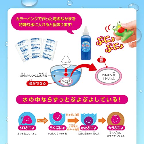 EDISON TOY(エジソントイ) ぷにょぷにょアクアリウム 海のなかまを作って遊ぼう 12本11色セット KJT1205 おもちゃ 6歳以上 中間 画像