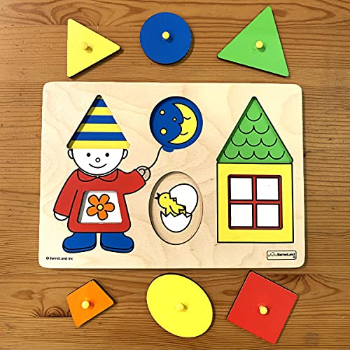 ボーネルンドオリジナル ( BorneLund Original ) ファースト シェイプパズル [6ピース] 2歳頃 HY711890 中間 画像