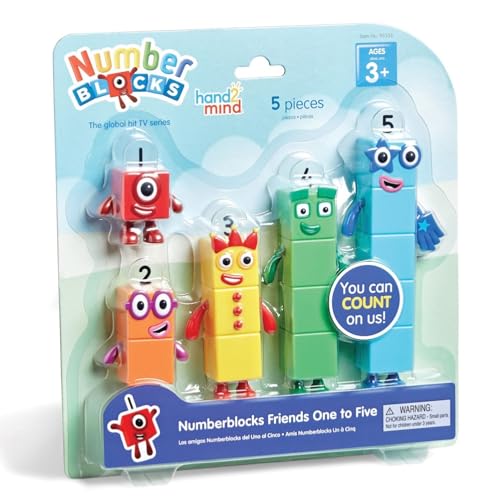 Numberblocks Friends One to Five ナンバーブロックス キャラクター フィギュア 5個入り 3歳 95356 正規品 画像1