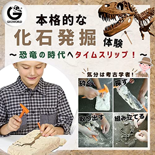 GEOWORLD 恐竜発掘キット ティラノサウルス 日本語パッケージ CL1663KJ 正規品 最後 画像
