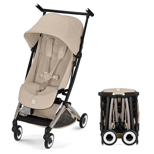 CYBEX サイベックス【公式】リベル (2026) アーモンドベージュJP2 ウルトラコンパクト ベビーカー 6ヵ月〜4歳頃まで使える 軽量 機内持ち込み 旅行 おでかけ 収納 (オリジナルリフレクターバンド付き) 1