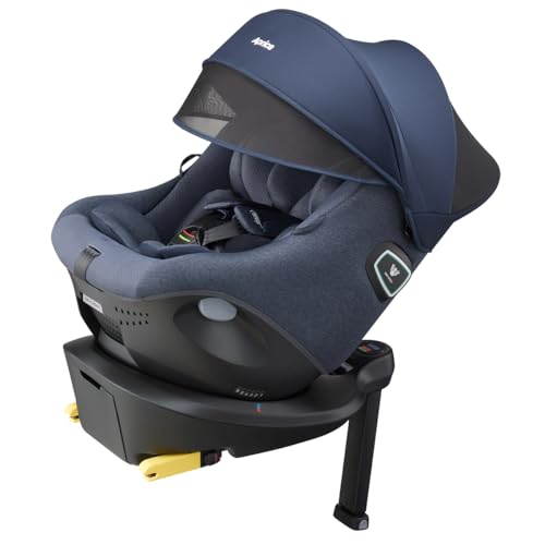 Aprica(アップリカ) チャイルドシート ISOFIX固定 クルリラプライト 新生児~4歳頃まで 回転式 R129適合 (ナイトネイビー) 2186880の外観・全体像 画像