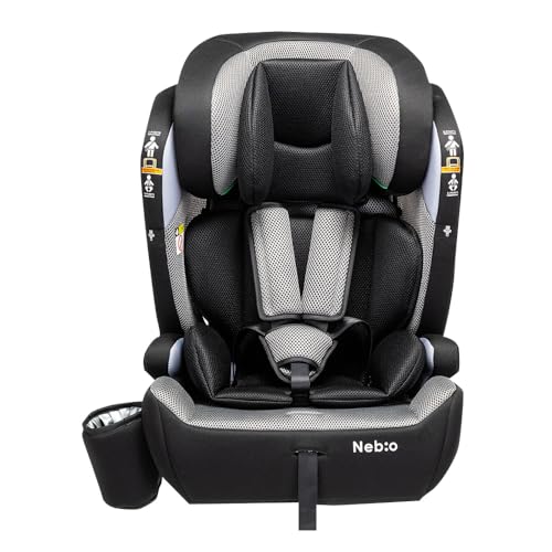 Nebio ネビオ【R129対応 15ヶ月から12歳 ロングユース 保温保冷ドリンクホルダー付き】ジュニアシート 長く使える 洗える シートベルト固定 取付簡単 3way チャイルドシート ポップピットF-R129 1