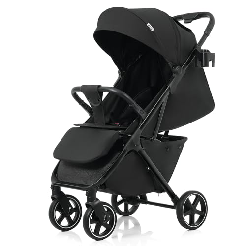 OSLEEP ベビーカー おでかけバギー 折りたたみ ワンタッチ 4輪 新生児～3歳まで 軽量6.8KG コンパクト 日よけカバー 収納付き 出産祝い プレゼント ギフト 1