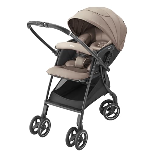 Aprica(アップリカ) A型ベビーカー ラクーナクッション AH 1か月から36か月まで 軽量 両対面 オート4輪 (ベージュ) 【2025年モデル】 2217030【最大30日間お試し対象】 1
