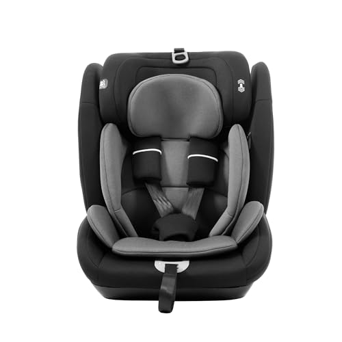 オーエスジェイ(OSJ) チャイルドシート ISOFIX 15か月-12歳 76~150cm 洗える 取付簡単 ジュニアシート ベビーシート キッズシート ジュニア 幼児/学童用 帰省 キッズ 孫 プレゼント 出産祝い 車【ブラック+グレー】の外観・全体像 画像