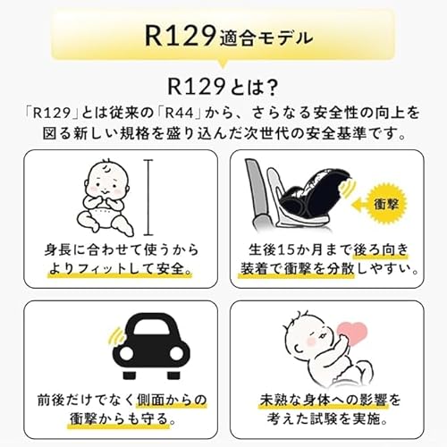 アイリスプラザ 【R129適合】 シートベルト固定 チャイルドシート ジュニアシートII 成長に合わせて使える 1歳から 11歳頃まで 5点式シートベルト 大型ヘッドレスト ヘッドレスト8段階調節 ダークブラウン【除菌ウェット付】の特徴・詳細 画像