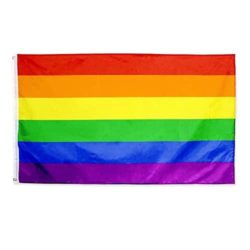 AWARENESS RIBON レインボーフラッグ 150cm 90cm 国旗 LGBT レインボープライドの外観・全体像 画像