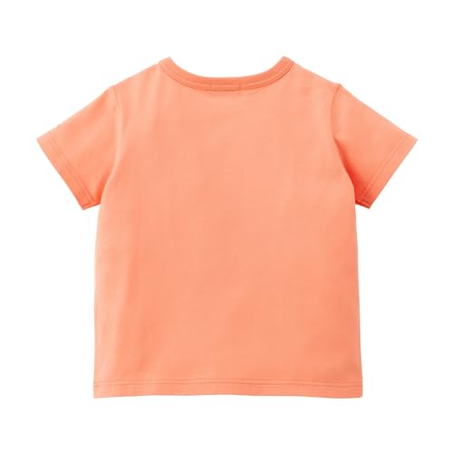[ミキハウス ホットビスケッツ] 半袖 Ｔシャツ 男の子 女の子 ベビー キッズ 天竺 70-5210-683 オレンジ 90cmの特徴・詳細 画像