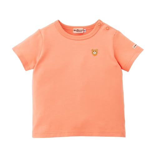 [ミキハウス ホットビスケッツ] 半袖 Ｔシャツ 男の子 女の子 ベビー キッズ 天竺 70-5210-683 オレンジ 90cm 1