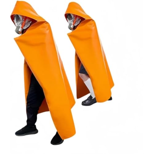 Cutdred 防炎ブランケット ファイヤーブランケット 防火布 耐火マント 防炎ポンチョ 防炎シート 消火器 消炎器 家庭 火災緊急脱出ファイアスーツ ガラス繊維+両面極厚シリコーンコーティング材 防火布 火災用 避難用 難燃性 断熱 フルボディプロテクション 旅行 出張 キャンプ用品 エアコン対策 (子供用サイズ 1.3×1.1m) [並行輸入品] 1