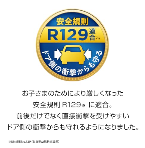GRACO(グレコ) ジュニアシート ブースターシート シートベルト固定 ジュニアプラスネクスト R129適合 3歳半頃～12歳頃まで カップホルダー付 背もたれ取り外し可 (アビスネイビー) 2187304の特徴・詳細 画像
