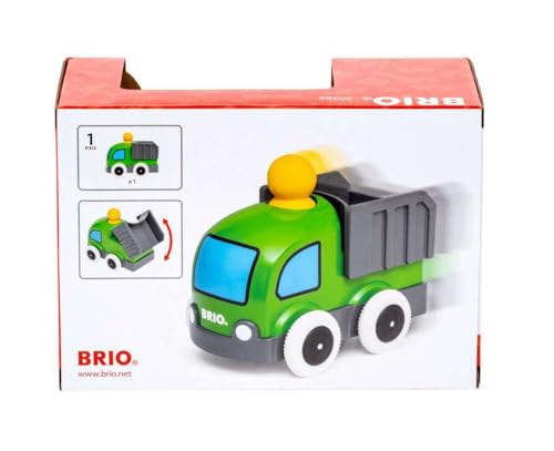 BRIO (ブリオ) プッシュ&ゴー トラック 緑 30286 対象年齢1歳~ 【おもちゃ 玩具 木製おもちゃ プレゼント（誕生日/クリスマス）】の特徴・詳細 画像